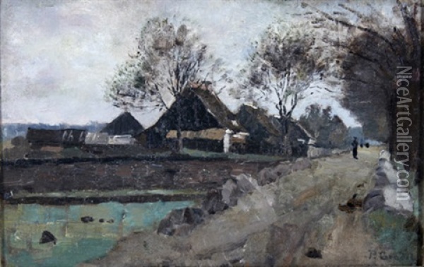Strase Dachau - Schleissheim Oil Painting - Paul Eduard Crodel
