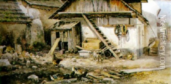 Bauernhof Aus Niederosterreich Oil Painting - Franz Barbarini