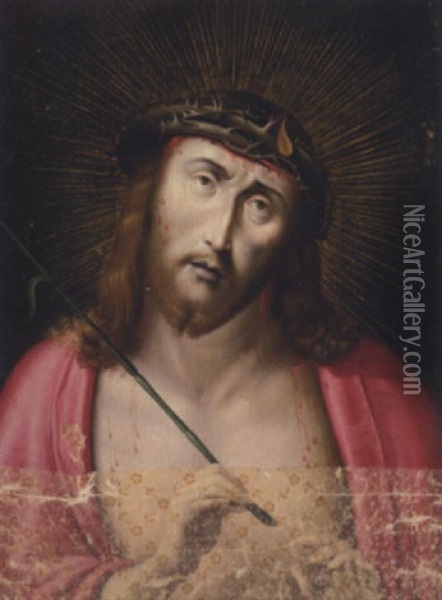 Christ The Man Of Sorrows Oil Painting - Dieric Bouts the Elder
