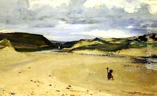 The Beach at Ambleteuse Oil Painting - Charles Emile Auguste Carolus-Duran