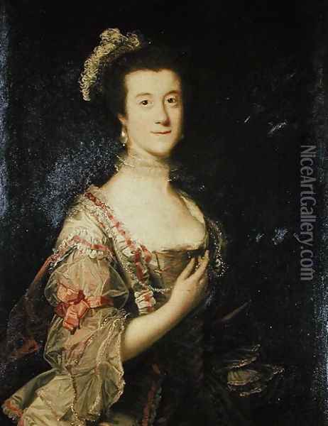 Anne Stanley c.1725-1803 later Lady Mendip, 1755 Oil Painting - Sir Joshua Reynolds