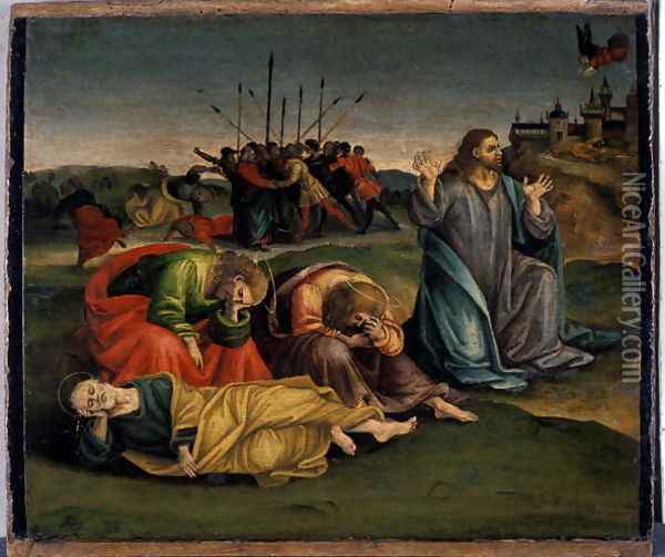 Christ on the Mount of Olives, c.1507 Oil Painting - Luca Signorelli