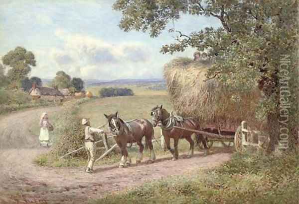 Directing the haycart Oil Painting - Joseph Kirkpatrick