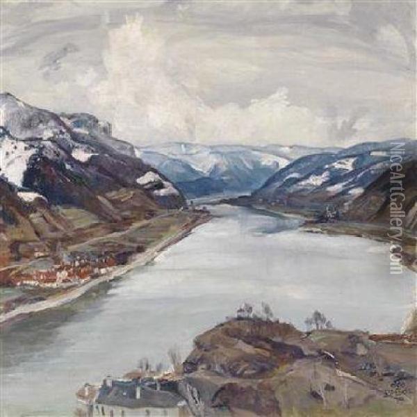 Landscape In Early Spring Oil Painting - Igo Potsch