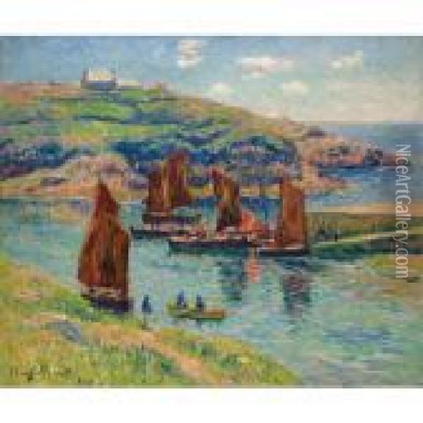 Basse Mer, Cote De Bretagne Oil Painting - Henri Moret