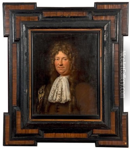 Portrait D'homme Oil Painting - Jan Verkolje the Elder