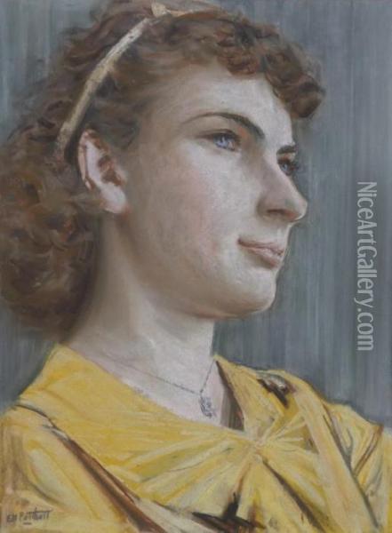 Portrait Of A Girl Oil Painting - Edward Henry Potthast