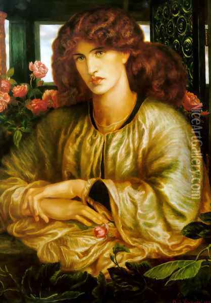 La Donna della Finestra (The Lady of the Window) Oil Painting - Dante Gabriel Rossetti