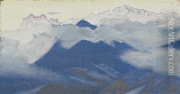 Babu Pass (from Kulu Series) Oil Painting - Nikolai Konstantinovich Roerich