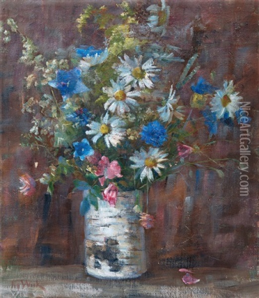 Summer Flowers Oil Painting - Maria Wiik