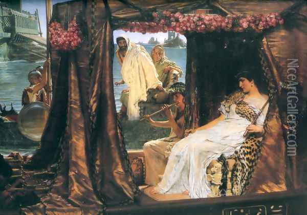 Antony and Cleopatra, 1883 Oil Painting - Sir Lawrence Alma-Tadema