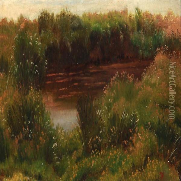 Ved Mosen Oil Painting - Vilhelm Peter C. Kyhn