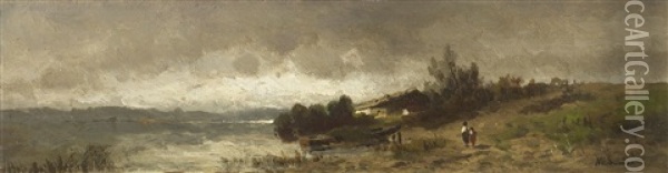 Aufziehendes Gewitter Oil Painting - Anton Windmaier the Elder