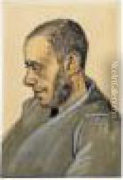 Portrait (boekverkoper Blok) Oil Painting - Vincent Van Gogh