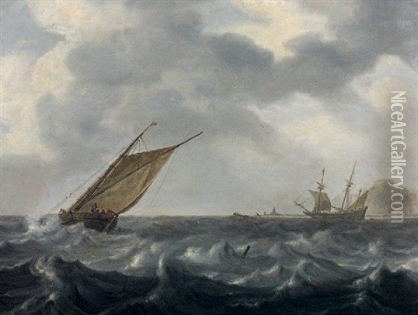 Marine Oil Painting - Arnoldus van Anthonissen