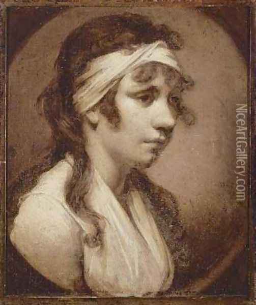 Portrait of Harriet, the Artist's Daughter Oil Painting - Joseph Wright