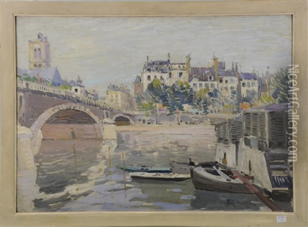 Pont Notre-dame A Paris Oil Painting - Paul Mathieu