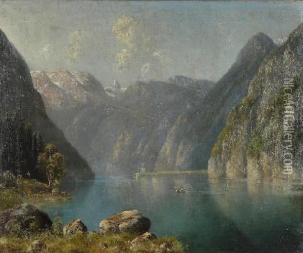 Blick Auf Den Konigsee Oil Painting - Karl Lefeubure