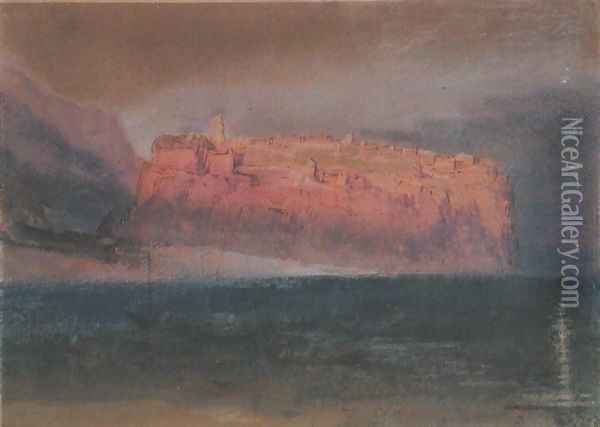 Corsica, Monaco c.1830-35 Oil Painting - Joseph Mallord William Turner