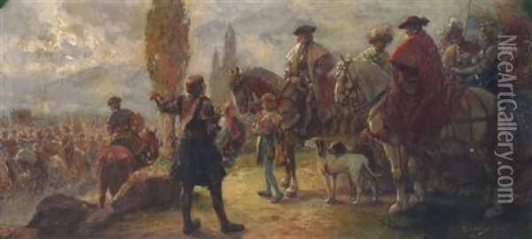 Der Konig Oil Painting - Rudolf Alfred Hoeger