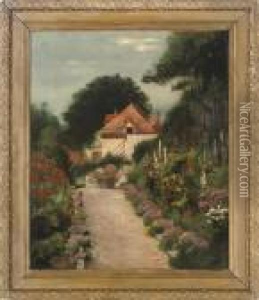 The Garden Path Oil Painting - Patrick William Adam