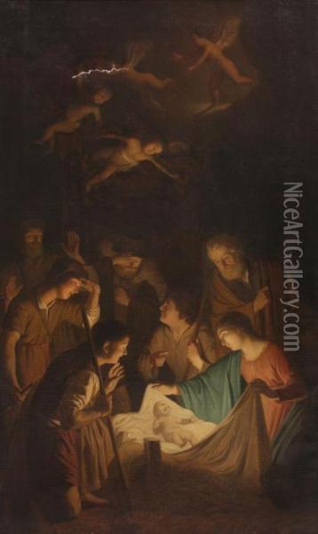 The Adoration Of The Shepherds Oil Painting - Gerrit Van Honthorst