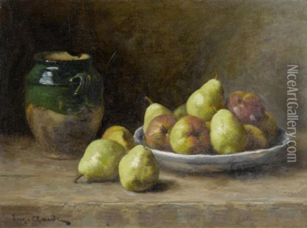 Still Life With Pears Oil Painting - Eugene Claude