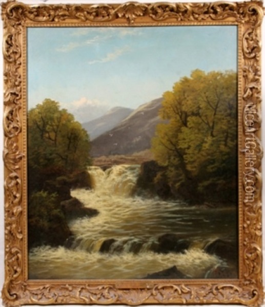 Capel Curig, Wales Oil Painting - Francis Sydney Muschamp