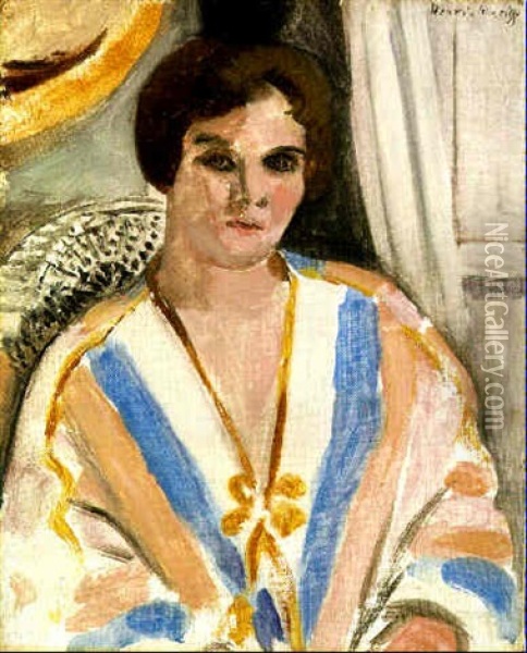 Femme En Costume Oriental Oil Painting - Henri Matisse