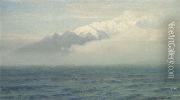 Mount Baker, Washington State Oil Painting - William Trost Richards