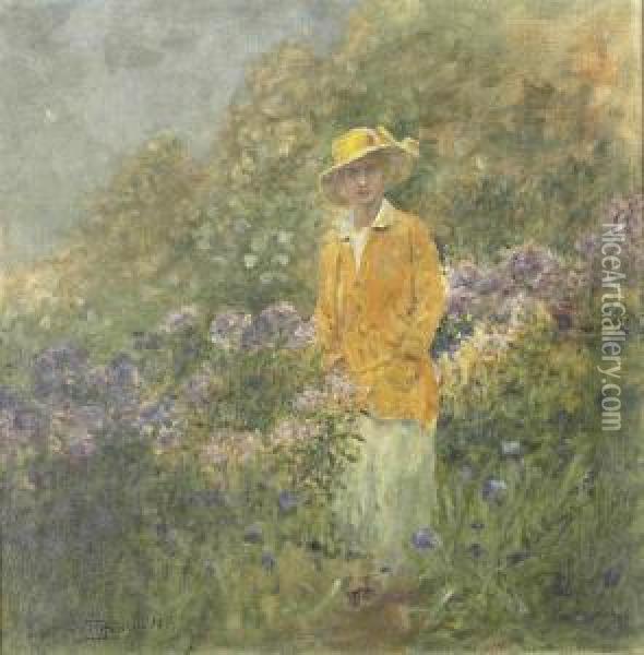 Femme Au Chapeau Oil Painting - Louis Comfort Tiffany