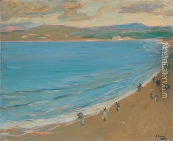 The Beach, Evening, Tangier Oil Painting - John Lavery