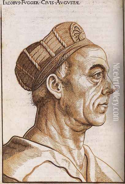 Portrait of Jacob Fugger 1510-12 Oil Painting - Hans Burgkmair the elder