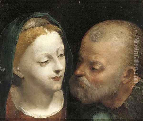 The Virgin and Saint Joseph Oil Painting - Venetian School