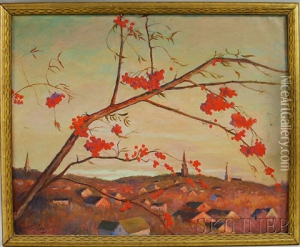 Late Autumn Oil Painting - Edward Reynolds Kingsbury