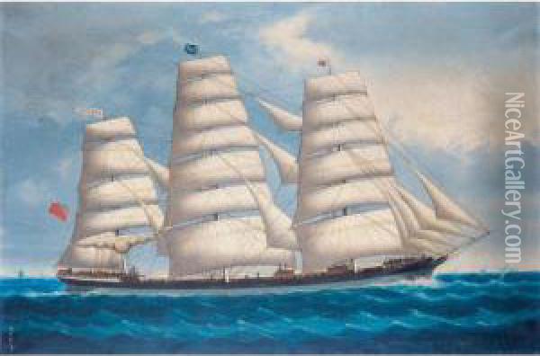 The Ship Oil Painting - Frederick Tudgay