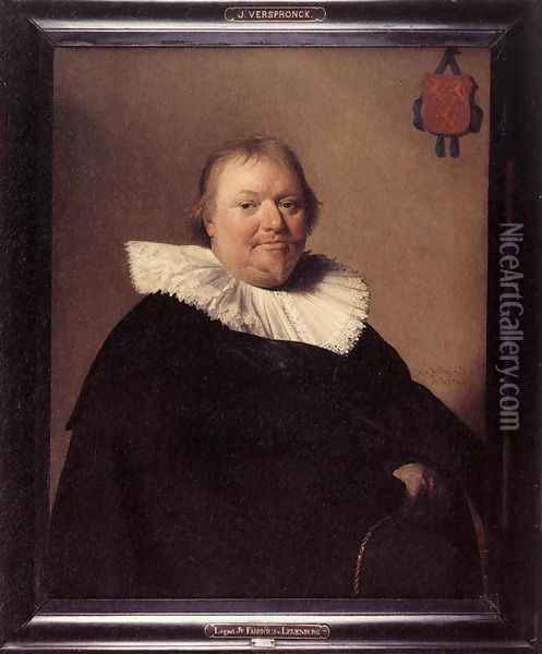 Portrait of Anthonie Charles de Liedekercke 1637 Oil Painting - Johannes Cornelisz. Verspronck