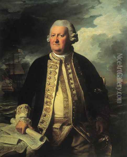 Clark Gayton, Admiral of the White Oil Painting - John Singleton Copley