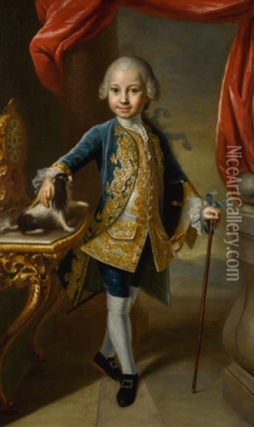 Portrait Of Max Joseph Edmund Carl Johann Nepomuk Graf Von Paumgarten-frauenstein (1746-1817), Full-length Oil Painting - Martin van Meytens the Younger