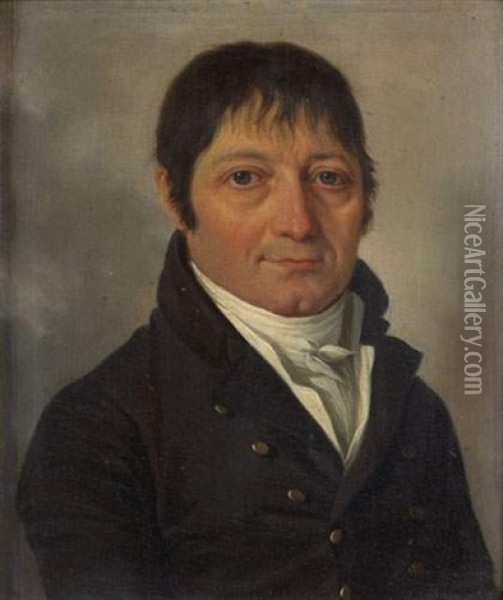 Portrait Du Comte Gaspard Erasme De Contades Oil Painting - Francois Jean (Jean Francois) Sablet
