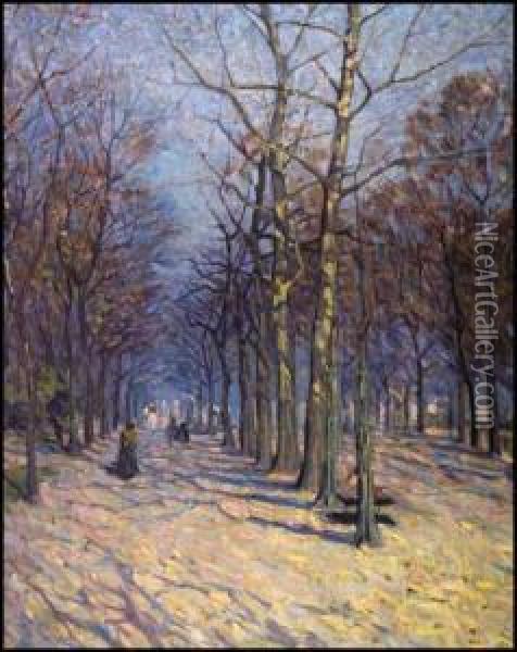 The Avenue Oil Painting - Helen Galloway Mcnicoll