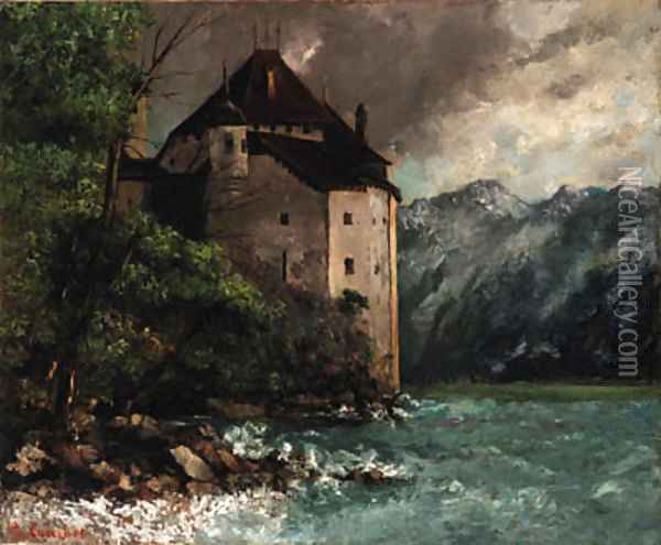 Chateau de Chillon Oil Painting - Gustave Courbet