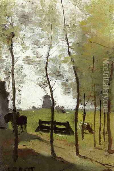 Near Rotterdam Oil Painting - Jean-Baptiste-Camille Corot