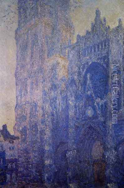 Rouen Cathedral, the Portal and the tour d'Albane, Morning Effect Oil Painting - Claude Oscar Monet