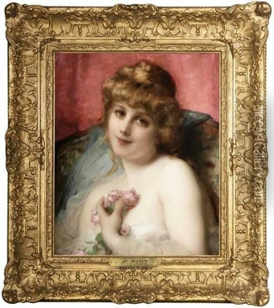 A Secret Admirer Oil Painting - Etienne Adolphe Piot