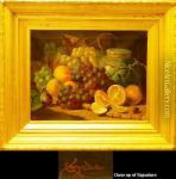Still Life With Oranges And Otherfruit Oil Painting - Charles Thomas Bale
