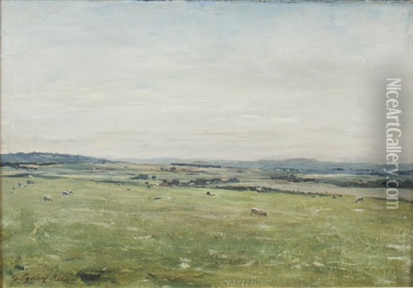 Perthshire Landscape Oil Painting - George Reid