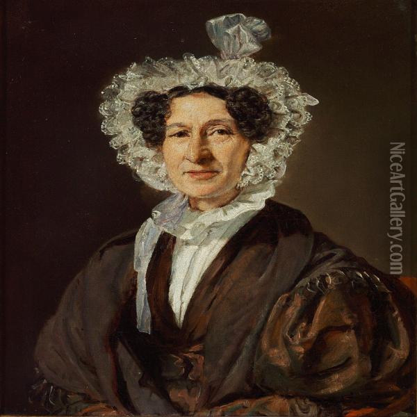 A Pair Of Portraits Oil Painting - C. A. Jensen