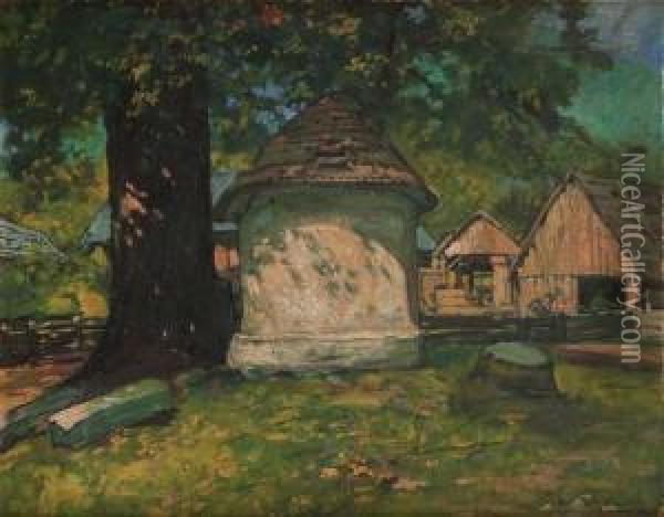 Wierchomla Oil Painting - Ludwik Stasiak