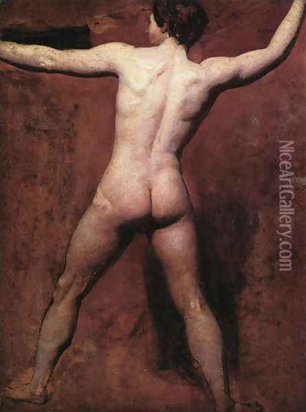 Academic Male Nude Oil Painting - William Etty